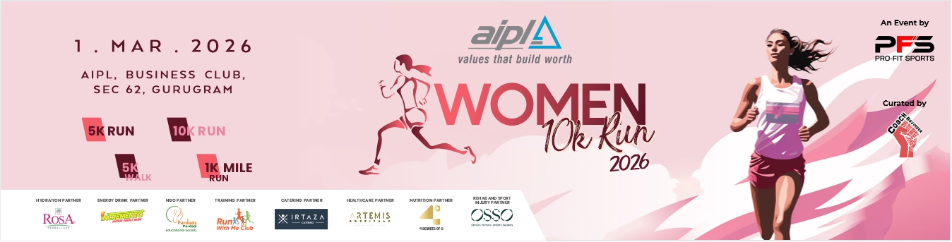 AIPL Women 10K Run 2026 Event Banner